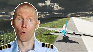 Real 747 Pilot Crashes In MFS 2020 Landing Challenge [upl. by Kenton]