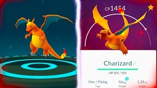 GETTING THE CHARIZARD IN POKEMON GO FINALLY Evolving to our Charizard [upl. by Gahan]