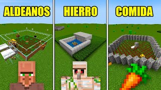 3 GRANJAS para EMPEZAR tu SURVIVAL  Minecraft Java 120 [upl. by Camus]