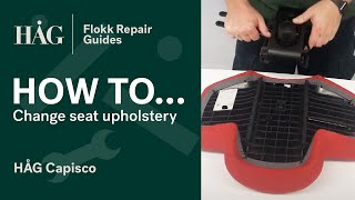 How to change the seat upholstery  HÅG Capisco  Flokk Repair Guide [upl. by Lapotin270]