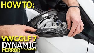 How To Install Volkswagen Golf 7 Dynamic Mirror Indicators [upl. by Orrocos]