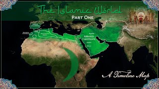 History of the Islamic World  Part 1  a timeline map [upl. by Yniffit]