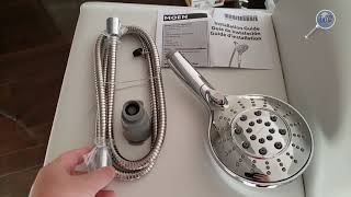 Moen 26112 Magnetix 6 settings EngageAttract shower head unboxing amp 5minute install HD 1080p 🍁 [upl. by Ardua978]