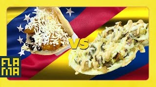 Venezuela vs Colombia Arepas [upl. by Adivad146]