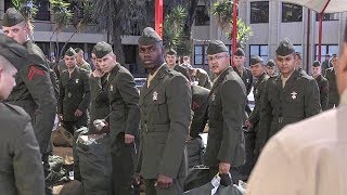 After Boot Camp – Students Arrive For Marine Combat Training [upl. by Finzer77]