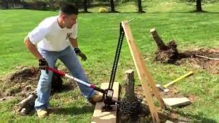 Remove tree stump with hilift jack [upl. by Aniraad236]