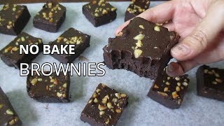 No Bake Brownies  How to Make Brownies Without Oven [upl. by Lilias]