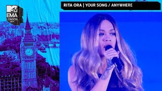 Rita Ora Performs Your Song amp Anywhere Medley  MTV EMAs 2017  Live Performance  MTV Music [upl. by Eciuqram444]