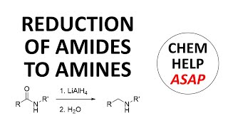 amide reduction amp amine synthesis [upl. by Yelraf23]