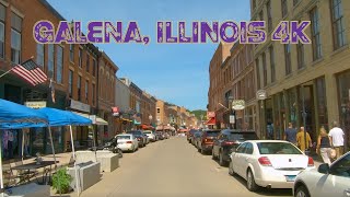 Illinois Most Popular Tourist Town Galena Illinois 4K [upl. by Nodlew]