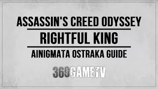 Assassins Creed Odyssey Rightful King Ainigmata Ostraka Location  Solution Lakonia [upl. by Nyleak]