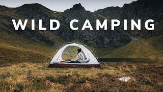 WILD CAMPING IN SCOTLAND  first time camping in the MOUNTAINS [upl. by Nahsab]