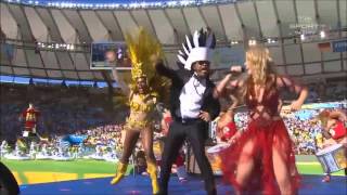 Shakira Clausura mundial Brasil 2014 La la la Ft Carlinhos Brown HD [upl. by Ollopa]