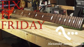 How to convert a bass to fretless  Fix it Friday 9 AJG [upl. by Ahcilef]