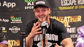 LOGAN PAULS FULL POST FIGHT PRESS CONFERENCE VS FLOYD MAYWEATHER JR [upl. by Nahgem]