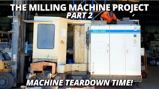 The BIG Horizontal Milling Machine Project  Part 2  Machine Teardown Time [upl. by Terris854]