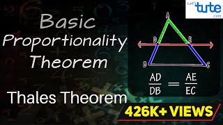 Basic Proportionality Theorem  Thales Theorem  Geometry  Math  Letstute [upl. by Eilrahs]