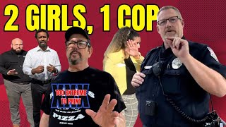 2 GIRLS 1 COP  Midwest First Amendment audit [upl. by Enidlarej]