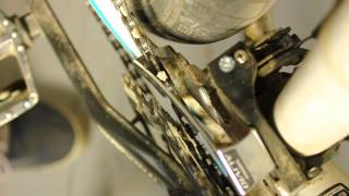 Bicycle front derailleur adjustment  indexing [upl. by Melar563]