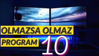 HER BİLGİSAYARDA MUTLAKA OLMASI GEREKEN 𝟭𝟬 𝗣𝗥𝗢𝗚𝗥𝗔𝗠 ÜCRETSİZ [upl. by Rosemari587]