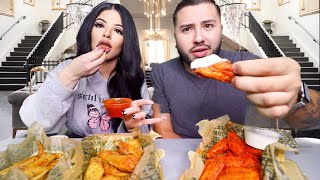 NEW WINGSTOP FLAVOR MUKBANG  EATING SHOW [upl. by Stearn927]