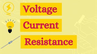 Voltage Current and Resistance Explained  3D Animation [upl. by Urbanus]