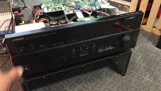 Fixing power shut off protection issue with Yamaha Receiver RX V675 [upl. by Nwahsak42]