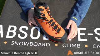 Mammut Kento High GoreTex  Hiking Boots  Video Review [upl. by Ystap]