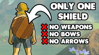 Breath of the Wild with One Shield and NOTHING ELSE [upl. by Leggett]