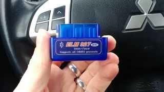 OBD2 ELM327 Bluetooth Mitsubishi ASX test  aplikacja Piston  RVR  Outlander Sport [upl. by Duvall]