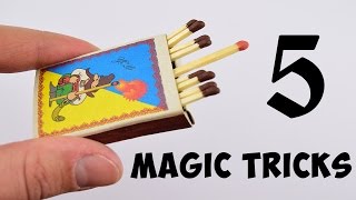 5 Magic Tricks with Matchbox [upl. by Aizek262]