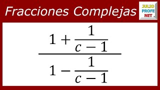 Fracciones complejas  Ej 1 [upl. by Nakah]