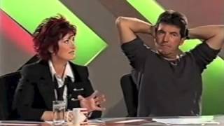 X Factor  Sharon throws water over Simon Cowell [upl. by Atnuahs681]