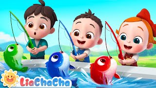 12345 Once I Caught a Fish Alive  Number Song  Kids Songs amp Nursery Rhymes  LiaChaCha [upl. by Reaht168]