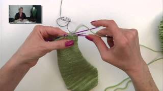 Knitting Help  Reinforcing Sock Toes and Heels [upl. by Ynalem]