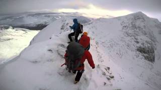 Ben Nevis via the CMD arete winter conditions [upl. by Neelasor]