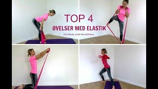 Mine 4 yndlingsøvelser med elastik [upl. by Alikat]