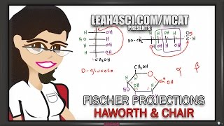 Fischer to Haworth and Chair for Glucose and Fructose Vid 5 of 5 [upl. by Tymothy]