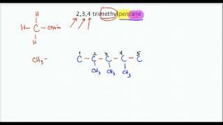 234 trimethylpentane structure [upl. by Tedi]