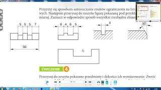 Klasa 6  Wymiarowanie rysunków technicznych  ćwiczenia [upl. by Derrick]