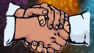 Two handed handshake [upl. by Anelec]