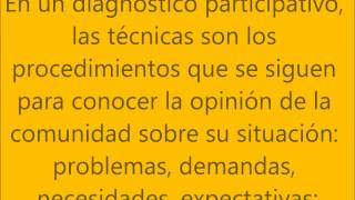 El Diagnóstico Comunitario [upl. by Pani]