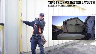 5 Tips amp Tricks Installing Board amp Batten Siding [upl. by Ornas366]