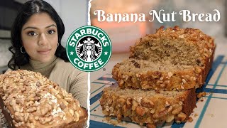 Starbucks Banana Nut Bread Copycat Recipe [upl. by Ramona]