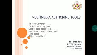 Multimedia Authoring Tools [upl. by Kristianson]