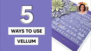 🔴 5 Card Making Ideas Using Vellum [upl. by Castillo]