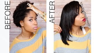 How To Straightening My Natural Hair [upl. by Honey]