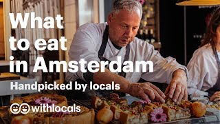 The 10 things to eat in Amsterdam  WHAT amp WHERE to eat by the locals 👫🧀 Amsterdam cityguide [upl. by Prady]