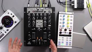 Budget DJ Mixers Review Pt 2 DJTech DIF1S  Behringer NOX404 [upl. by Yltnerb]