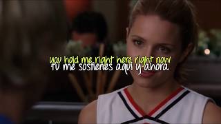 Glee Lucky lyrics  sub español [upl. by Enelahs]